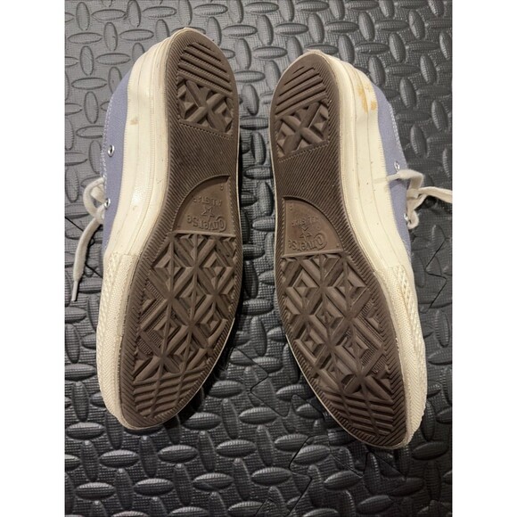 Rare Grey Comme des Garcons Converse Low Chuck Taylor Men Sz 6/Women Sz 8 - Picture 4 of 6